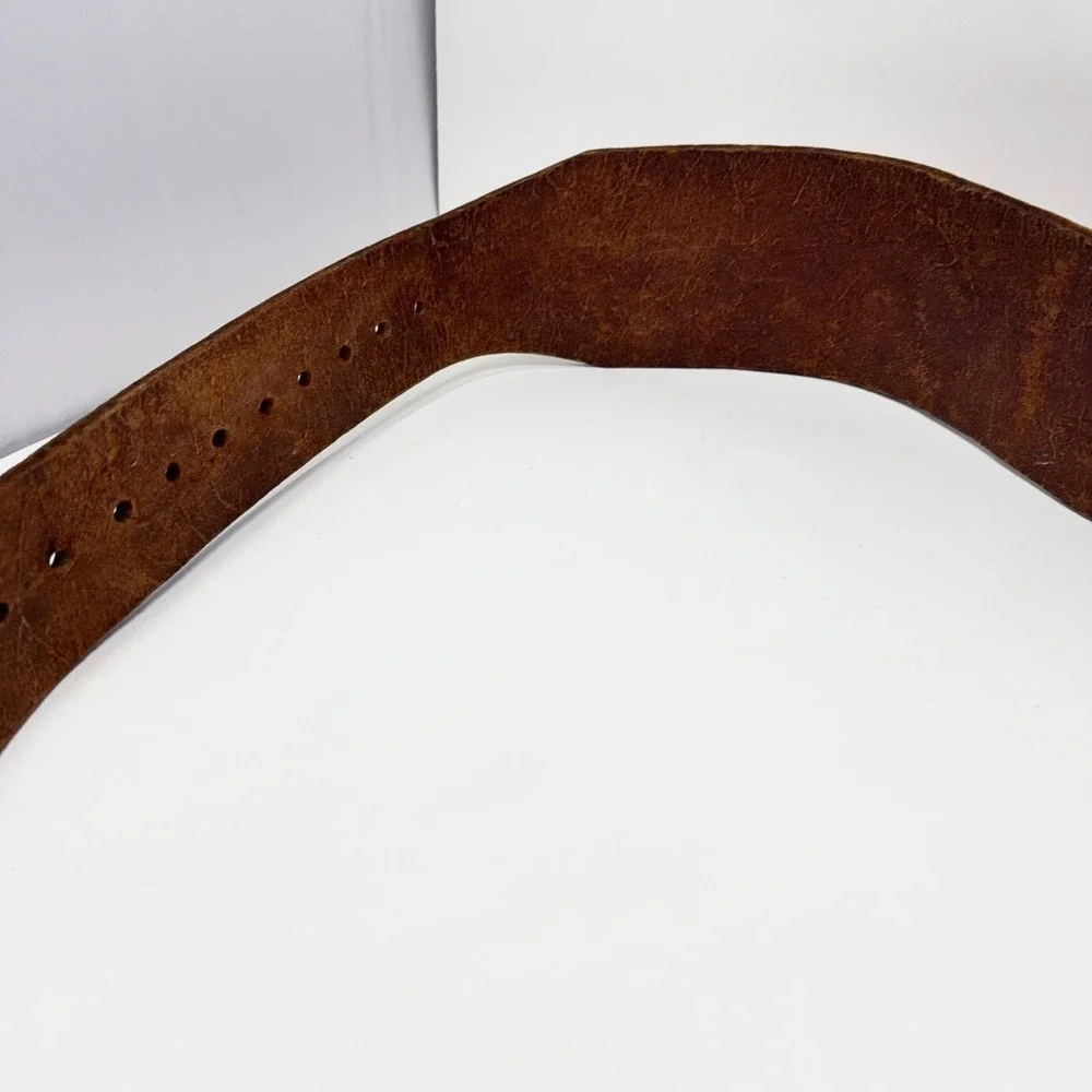 Bolen Top Grain Steer Hide Weightlifting Belt Adjustable Leather Large 40-42